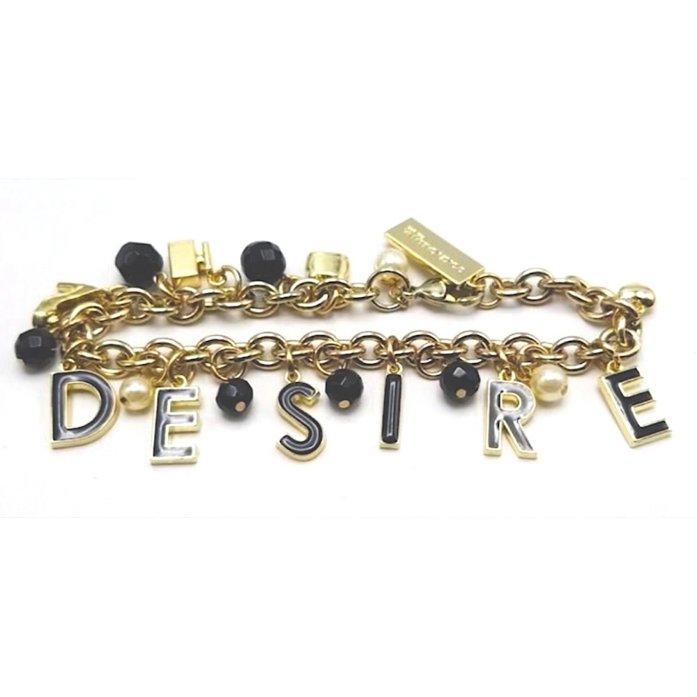 Dolce & Gabbana D&G Gold Toned Charm Bracelet/Anklet